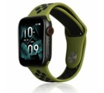 Beline pasek Apple Watch Sport Silicone 42|44|45|49mm zielono-czarny green|black (5904422919924)