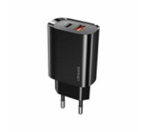 USAMS Ład. siec. 1xUSB-C+1xUSB T35 20W (only head) PD3.0 +QC3.0 Fast Charging czarny|black CC121TC02 (US-CC121) (CC121TC02)