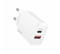 USAMS Ład. siec. 1xUSB-C+1xUSB T35 20W (only head) PD3.0 +QC3.0 Fast Charging biały|white CC121TC01 (US-CC121) (CC121TC01)