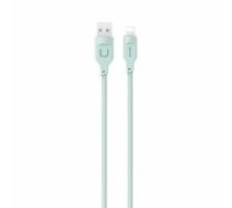 USAMS Kabel lightning Fast Charging 2,4A Lithe Series 1,2m zielony|green SJ565USB04 (US-SJ565) (SJ565USB04)