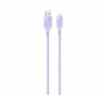 USAMS Kabel lightning Fast Charging 2,4A Lithe Series 1,2m purpurowy|purple SJ565USB03 (US-SJ565) (SJ565USB03)