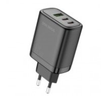 OEM Wall charger Dux Ducis C110 Super Si - USB + 2xType C - PD 65W 5A black (ŁAD001506)