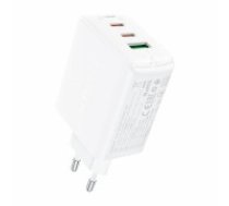 Acefast A41 wall charger, 2x USB-C + USB, GaN 65W (white) (A41 WHITE)