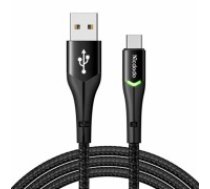 USB to USB-C Mcdodo Magnificence CA-7960 LED cable, 1m (black) (CA-7960)