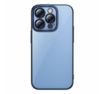 Baseus Glitter Transparent Case and Tempered Glass set for iPhone 14 Pro (blue) (ARMC021303)