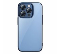 Baseus Glitter Transparent Case and Tempered Glass set for iPhone 14 Pro Max (blue) (ARMC021503)