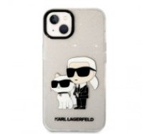 Karl Lagerfeld IML Glitter Karl and Choupette NFT Case for iPhone 13 Transparent (KLHCP13MHNKCTGT)