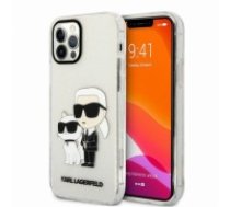 Karl Lagerfeld IML Glitter Karl and Choupette NFT Case for iPhone 12|12 Pro Transparent (KLHCP12MHNKCTGT)