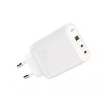 XO wall charger CE04 PD 65W 2x USB-C 1x USB white (CE04)