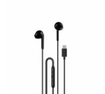 Dudao X3C in-ear wired USB-C headphones 1.2m - black (X3C BLACK)