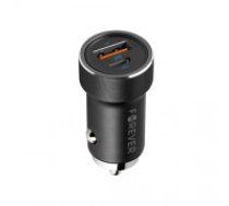 Forever CC-06 PD3.0 + QC3.0 car charger 1x USB-C 1x USB 20W black (GSM112638)