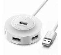 UGREEN CR106 Hub Adapter 4in1, 4xUSB, 1m (white) (20270)