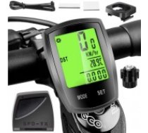 Goodbuy 18667 bezvadu ūdensizturīgs velosipēda ātruma mērītājs velosipēdiem IPX4 | LCD (GBSP18667)
