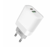 XO wall charger L64 PD QC 3.0 18W 1x USB 1x USB-C white (L64)