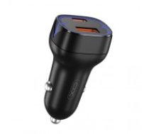 XO car charger CC37 PD QC 3.0 20W 1X USB 1x USB-C black (CC37)