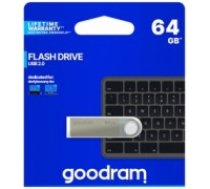 Goodram pendrive 64GB USB 2.0 UUN2 silver (UUN2-0640S0R11)