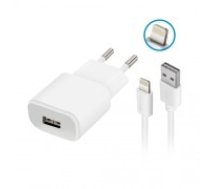 Forever TC-01 charger 1x USB 1A white + Lightning cable (GSM032677)