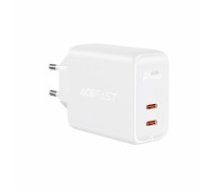 Acefast charger 2x USB Type C 40W, PPS, PD, QC 3.0, AFC, FCP white (A9 white) (A9 WHITE)