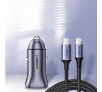 UGREEN CD130 Car Charger, USB-A+PD 3.0, USB-C, QC3.0 30W (Grey) (40858)