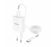 Dudao Home Travel EU Adapter USB Wall Charger 5V|2.4A QC3.0 Quick Charge 3.0 white (A3EU white) (DUDAO CHARGER A3EU)