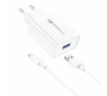 Foneng EU13 Wall Charger + USB to Lightning Cable, 3A (White) (EU13 IPHONE)