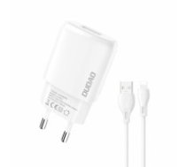 Dudao USB-A 7.5W charger + USB-A cable - Lightning 1m white (A1sEUL) (A1SEUL)