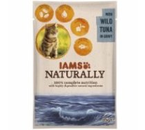 Konservēta barība kaķiem : IAMS CAT Naturally Adult Tuna in gravy 85gr. (109258)