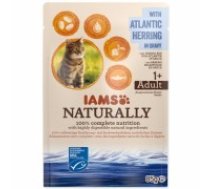 Konservēta barība kaķiem : IAMS CAT Naturally Adult Atlantic Herring in gravy 85gr. (109255)