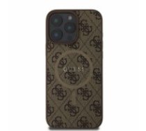 Guess GUHMP16LG4GFRW iPhone 16 Pro 6.3" brązowy|brown hardcase 4G Ring Classic Logo MagSafe (GUHMP16LG4GFRW)