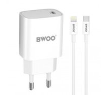 BWOO 20W wall charger CDA159 with cable USB-A to Lightning (CDA159 C-L)