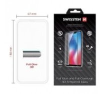 Swissten Ultra Durable 3D Full Face Tempered Glass Aizsargstikls Apple iPhone X / XS Balts (SW-JAP-T-3D-IPHX-WH)