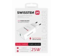 Swissten 25W Tīkla Lādētājs USB-C PD 3.0 (SW-USBCPD25W-W)