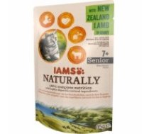 Konservēta barība kaķiem : IAMS CAT Naturally Senior Lamb in gravy 85gr. (109172)