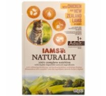 Konservēta barība kaķiem : IAMS CAT Naturally Adult Chicken&Lamb in gravy 85gr. (109171)