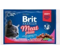 BRIT Premium Cat Meat Plate - wet cat food - 4x100g