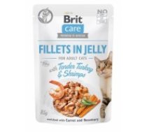 BRIT Care Fillets in Jelly - turkey and shrimp jelly - wet cat food - 85 g