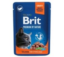 BRIT Premium Cat Salmon Sterilised - wet cat food - 100g