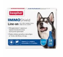 Pilieni pret blusām, ērcēm suņiem : Beaphar IMMO SHIELD LINE ON DOG 3*3ml Medium (106316)