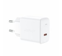 Acefast charger GaN USB Type C 30W, PD, QC 3.0, AFC, FCP white (A21 white) (A21 WHITE)