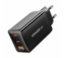 Wall charger, Essager, ECTAC-DYB01-Z, GaN, 2xUSB-C, USB-A, 67W (black) (ECTAC-DYB01-Z)