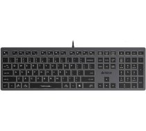 Tastatūra A4Tech Fstyler FX60H Grey (A4TKLA47125)