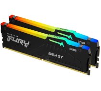 Operatīvā atmiņa Kingston Fury Beast RGB 16Gb 6000 MHz DDR5 CL36 Kit of 2x8GB (KF560C36BBEAK2-16)