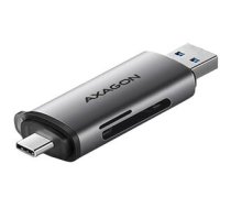 USB zibatmiņa AXAGON CRE-SAC External USB 3.2 Gen1 Type-C+Type-A 2-slot SD/microSD