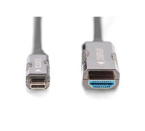 Adapteris AOC DIGITUS USB - Type C to HDMI 10m (AK-330150-100-S)