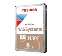 Cietais disks TOSHIBA N300 NAS 3.5" 8TB (HDWG480EZSTA)