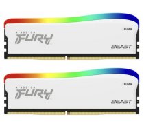 Operatīvā atmiņa KINGSTON Fury Beast RGB White 32GB 3200MHZ DDR4 CL16 Kit of 2x16GB (KF432C16BWAK2/32)