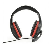 Austiņas GEMBIRD GHS-03 GAMING Black/Red (GHS-03)