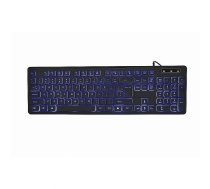 Tastatūra GEMBIRD MULTIMEDIA USB ENG/BLACK (KB-UML3-02)