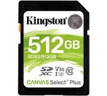 Atmiņas kartes Kingston Canvas Select Plus 512 GB SDXC (SDS2/512GB)