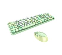 Tastatūra + pele MOFII Wireless set Sweet 2.4G green (SMK-623387AG Green)